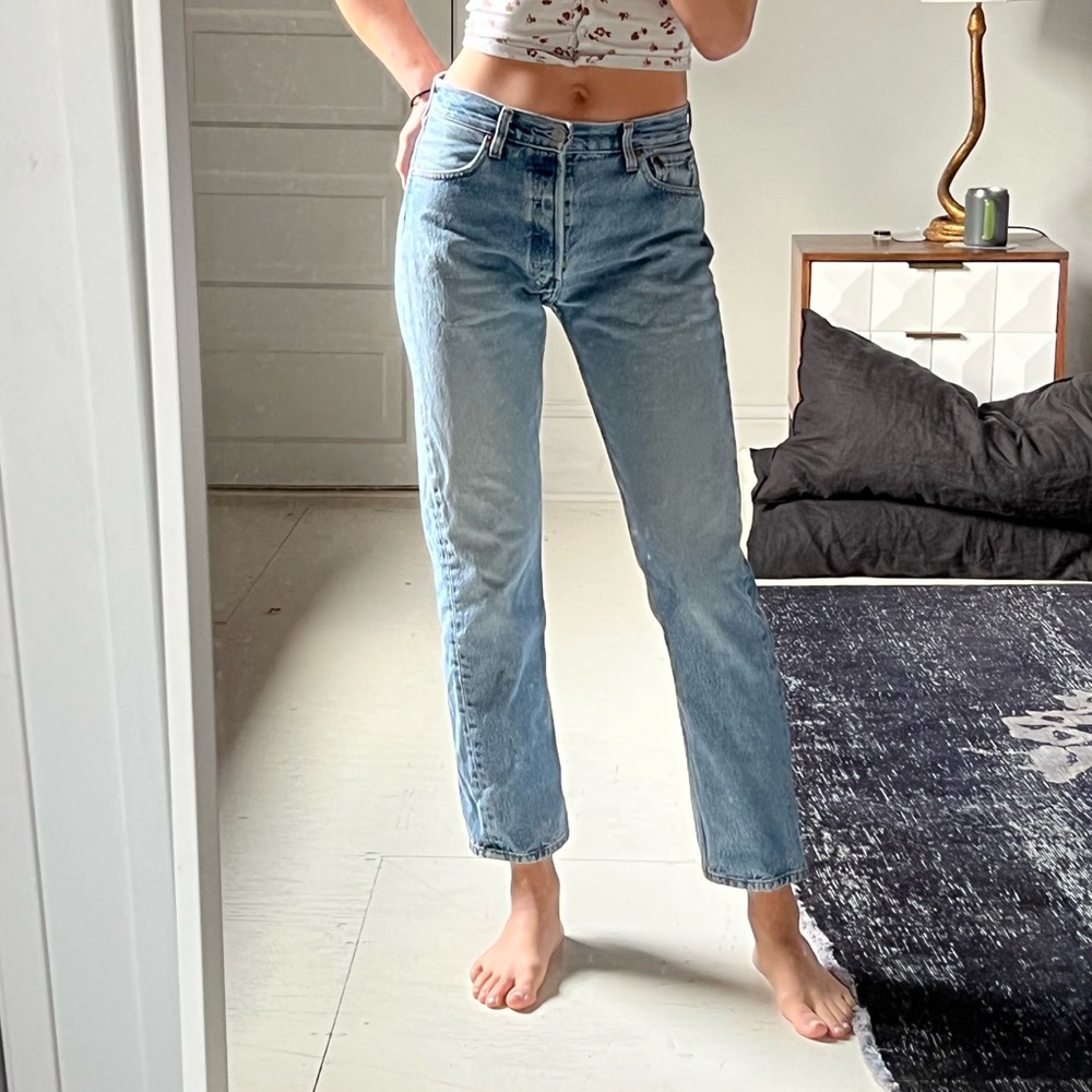 Vintage Levi 501s with measurements